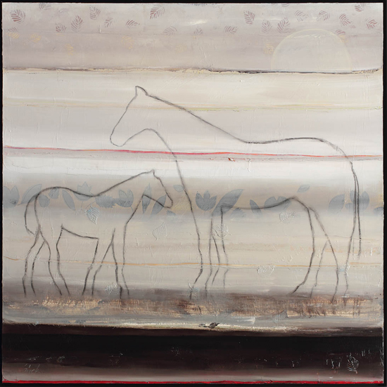 Two Horses - Red Stripe No.2